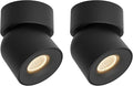 Aisilan 2Pack LED Indoor Black Ceiling Spot Lights 9W Surface Mounted Light by AisilanLighting