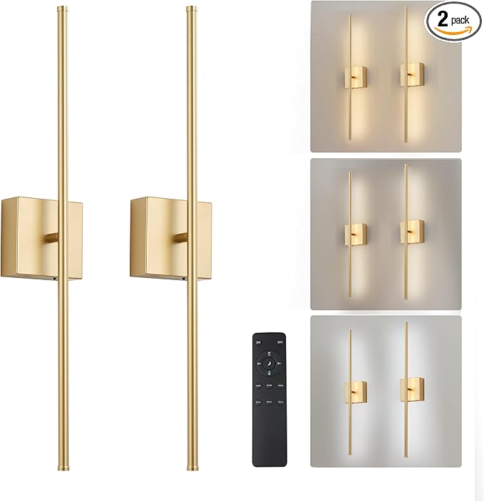 Removable Battery Operated Wall Sconces by KARTOOSH