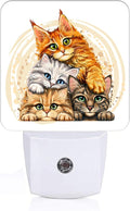 Colorful Cats Night Light, Plug-in Night Lights by Unknown