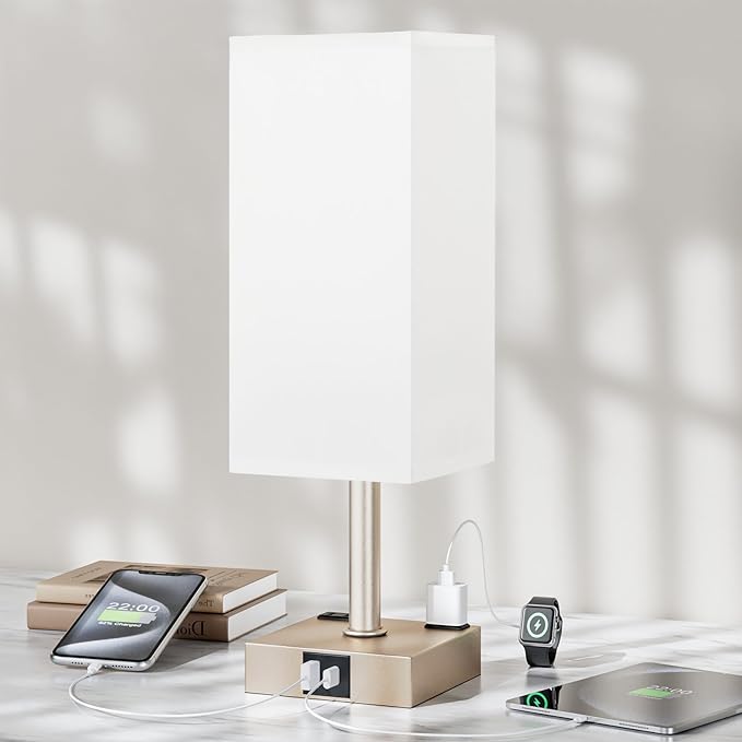 Antique White Touch Table Lamp - Image 7