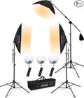 Skytex Softbox Lighting Kit, 20x28in Soft Box|28in Octa Softbox|85W 2700-6400K by skytex