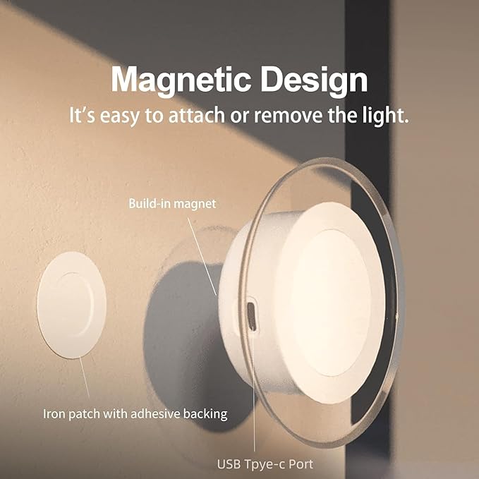 2 Pack Magnetic Motion Sensor Night Light - Image 2