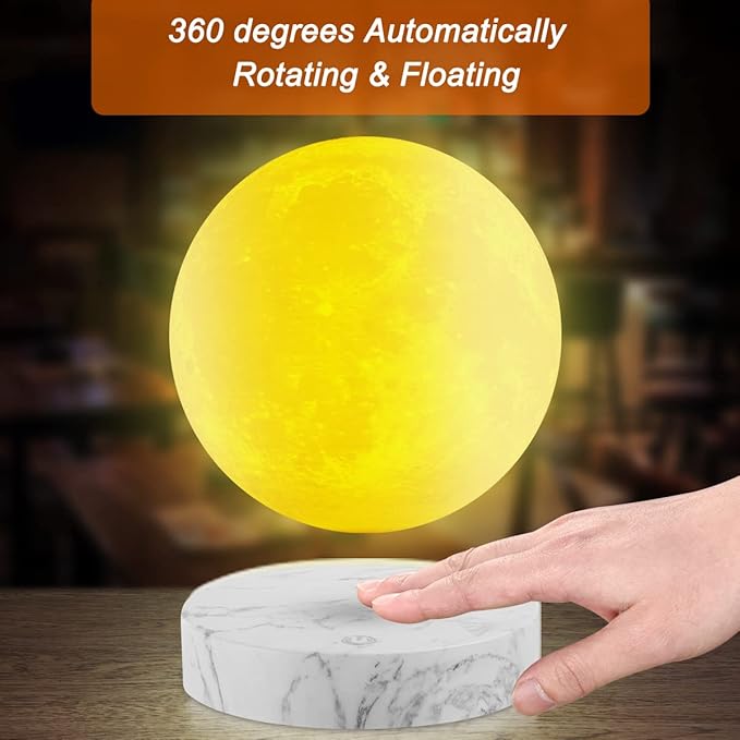 VGAzer Levitating Moon Lamp, Floating and Spinning in Air Freely - Image 6