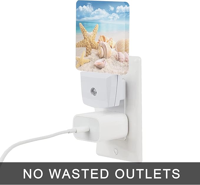 Starfish and Seashells Beach Night Light, Night Lights Plug into Wall - Image 4