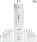 NuWatt 30 Pack 4 FT LED T8 Tube Light, T10 T12 Hybrid Type A+B, 5000K Daylight by NUWATTLighting