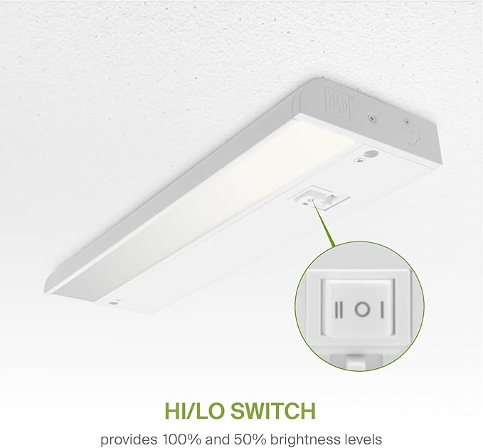 ASD 9 Inch LED Under Cabinet Lighting Plug in or Hardwired, High/Low/Off Switch - Image 4