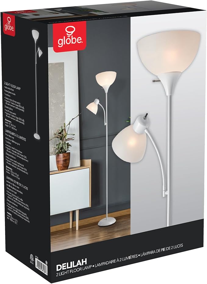 GLOBE Electric 67136 72" Torchiere Floor Lamp - Image 8