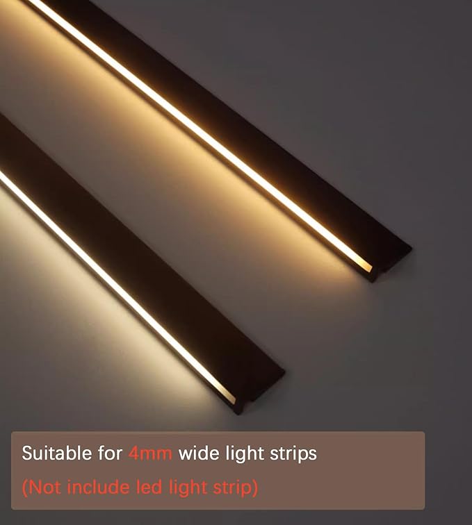 5 Pack LED Aluminum Channel Profile Under Cabinet, Self Adhesive Ultra Thin - Image 2