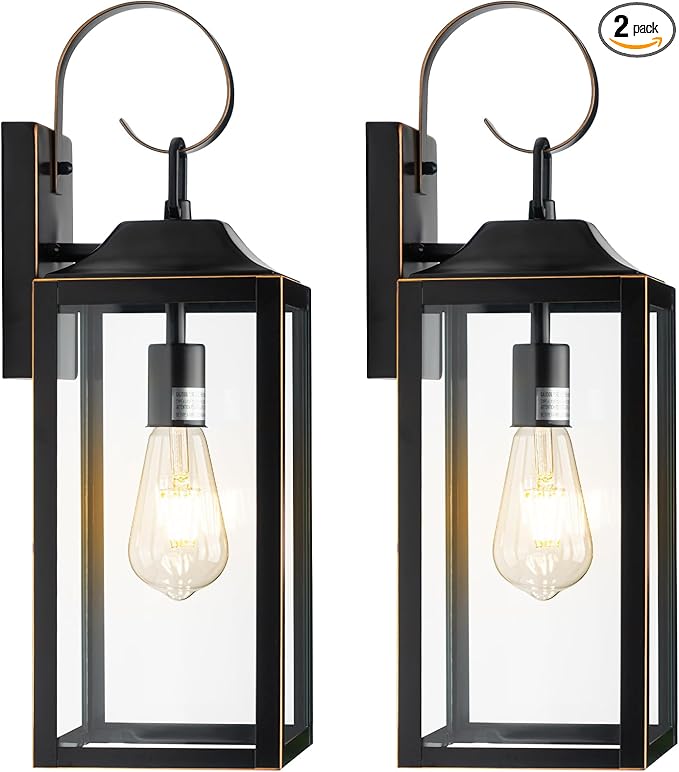 Dusk to Dawn Outdoor Wall Light, Waterproof Outdoor Lighting by Yolsunes