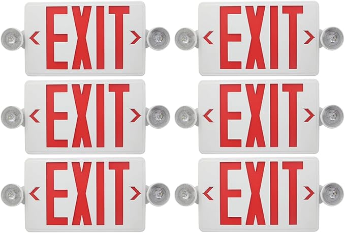 CM MZY LED Exit Sign with Emergency Lights, Exit Sign Light with Battery Backup by CMMZY
