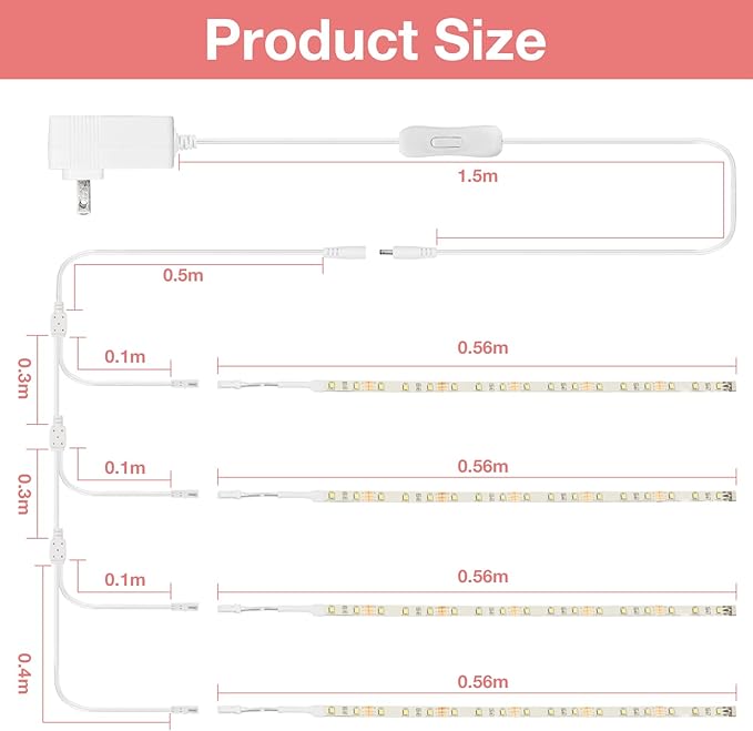 WOBANE LED Shelf Light, LED Closet Light Kit, Designed - Image 7