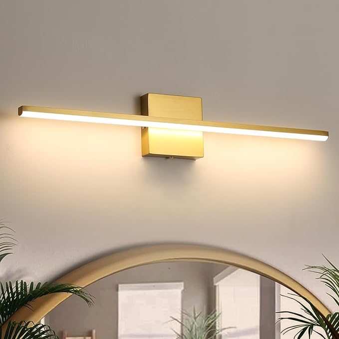 Modern Bathroom Vanity Light 24 Inch, 18W Brushed Brass Bathroom Light Fixture - Image 7