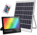 Solar Flood Light Outdoor, Color Changing Led Smart Flood Spot Light, RGBW Warm by COORHEIX