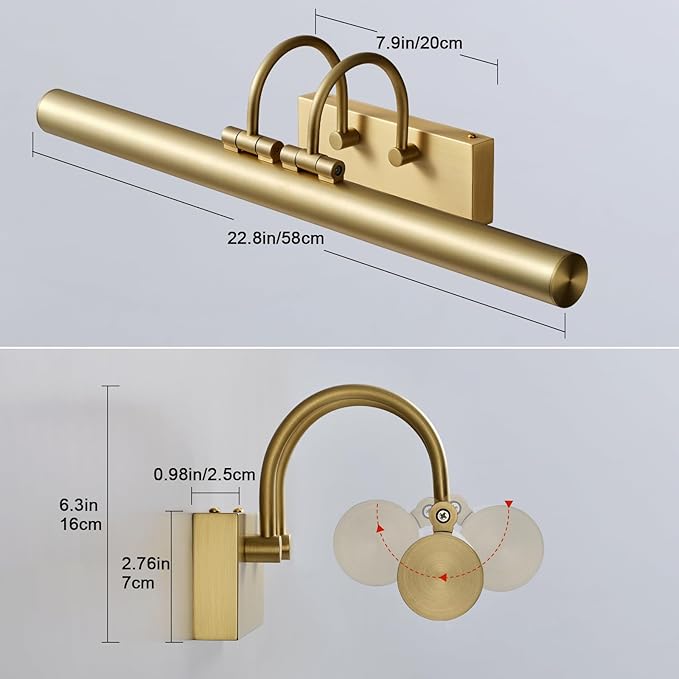 Picture Light, Art Lights Wall Sconce Hard-Wired, Artwork Poster, Photo Display - Image 2
