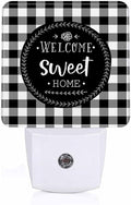 LED Night Light, Welcome Sweet Home Wreath LED Night Light Plug into Wall by Unknown