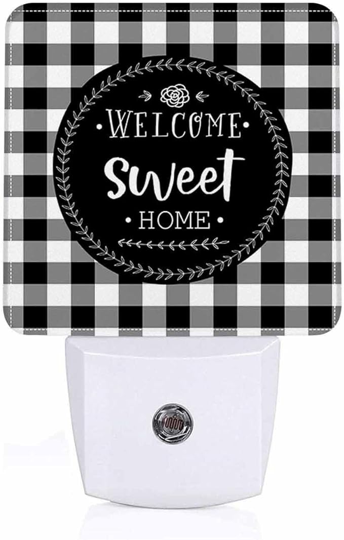LED Night Light, Welcome Sweet Home Wreath LED Night Light Plug into Wall by Unknown