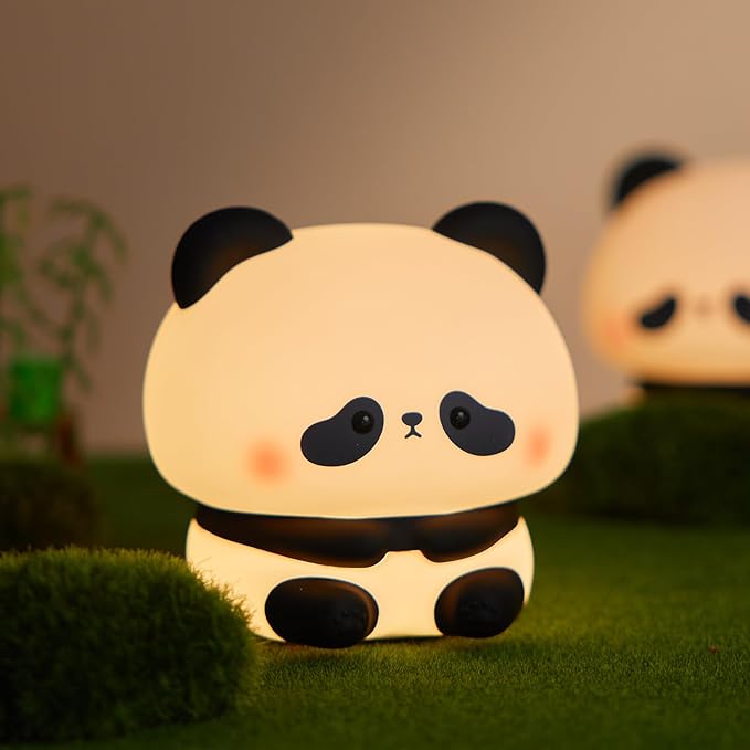 Cute Panda Night Light, LED Squishy Novelty Animal Night Lamp, Food Grade by NesveCit