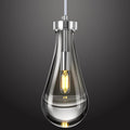 Raindrop Pendant Lights Kitchen Island Teardrop Chrome Hanging Light Fixtures by HomeofBeautifulLighting