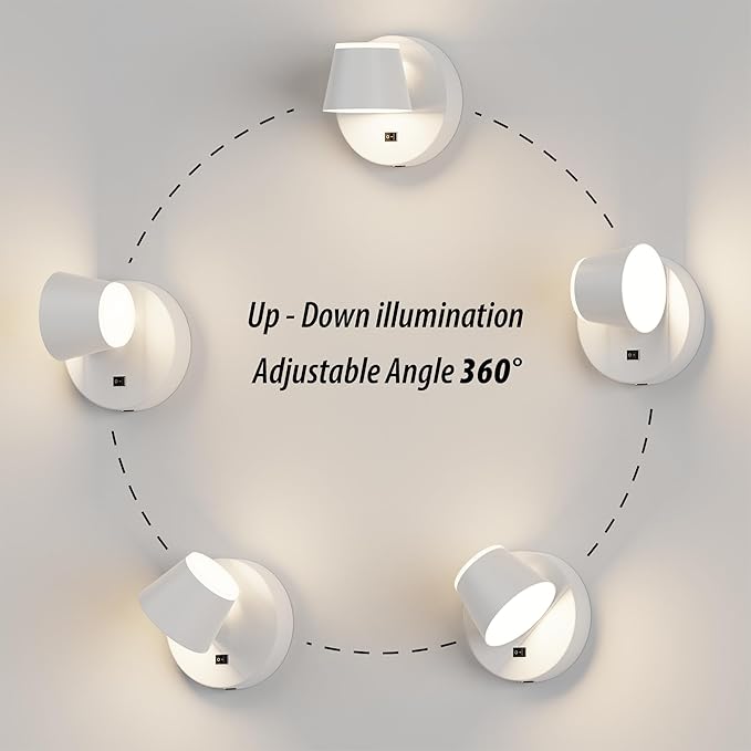 URSOLA Battery Operated Wall Sconce - Image 4