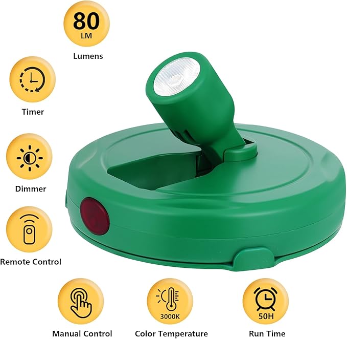 Battery Operated Spotlight, Cordless Plant Tree Spot Lights Indoor, LED - Image 5