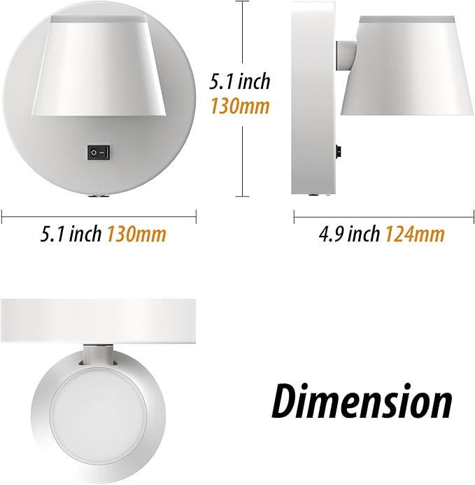 URSOLA Battery Operated Wall Sconce - Image 2
