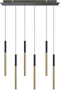 ALTAIR 6 Mini Pendant Lighting Black-Brass by CONTECDEVELOPMENT