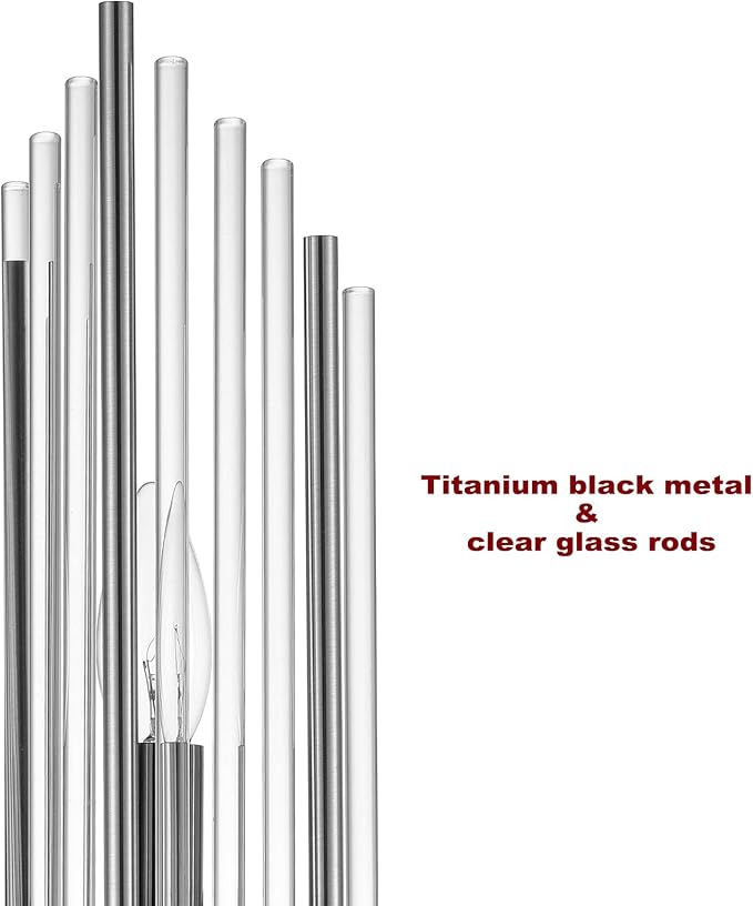 2-Light Modern Wall Sconce Titanium Black Metal - Image 3