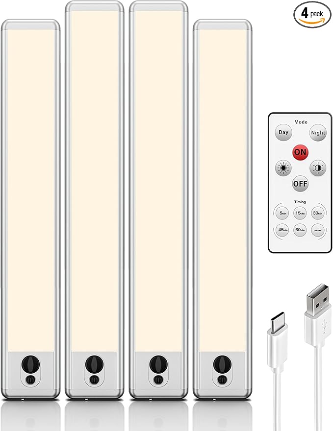 EZVALO Under Cabinet Lights, 14.5i'' Motion Sensor Light Indoor Dimmable by EZVALO