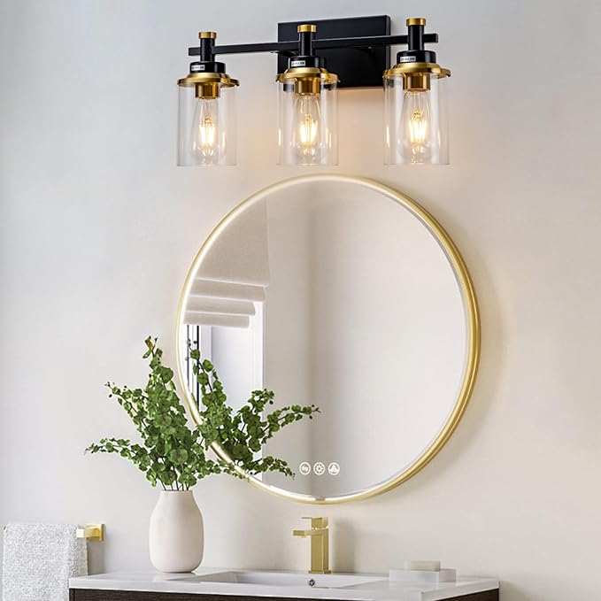 3 Light Bathroom Light Fixtures, Modern Wall Sconces Lighting Wall Lamp - Image 2
