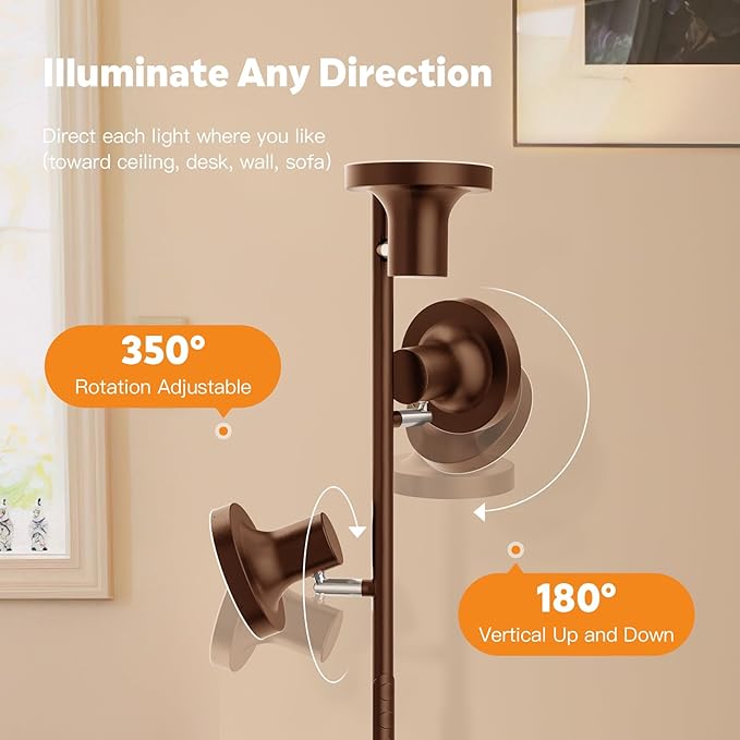 36W LED Tree Floor Lamp, Modern Dimmable Standing Lamp - Image 5