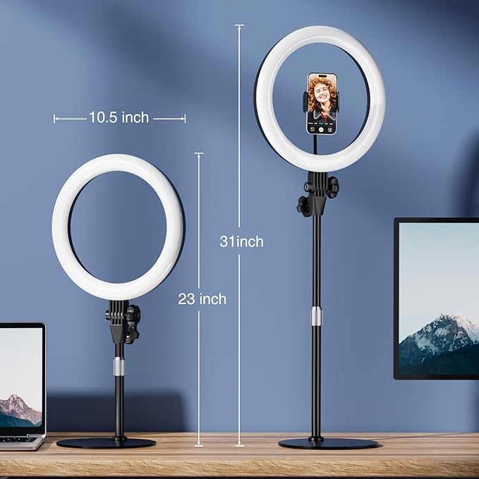 Desk Ring Light with Stand - Image 6