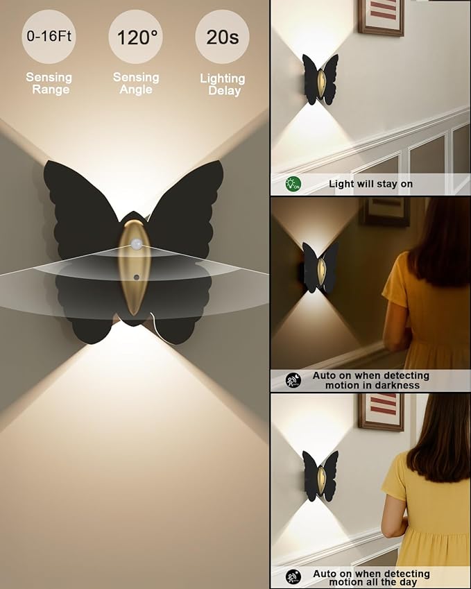 1 Pack Rechargeable Motion Sensor Wall Light: 5000mAh Battery Operated Wall - Image 6
