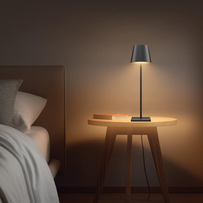 LED Rechargeable Table Lamp, Portable 5500mAh Battery Powered Bedside Lamp - Image 7