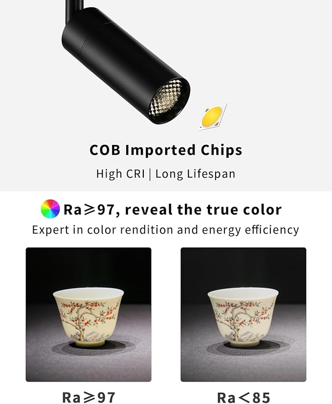 Led Modern Directional Spotlight, Zoomable Monopoint Ceiling Spot Light - Image 7