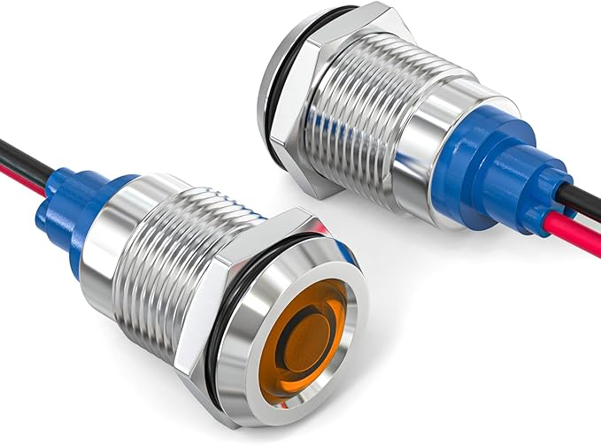 GASHER 5 PCS Energy Saving Indicator Light, LED Light 12V/24V/110V 20mA Panel - Image 7