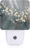 Pure White Flower Night Light, Plug-in Nightlights Auto Sensor Night Lamp Dusk by Unknown