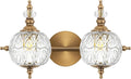Brushed Gold Bathroom Vanity Light Fixture Vintage Style by Ditoon