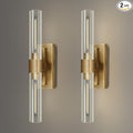 YUYI Brass Wall Sconces Set of Two, 22.8'' Gold Bathroom Sconces Wall Decor by YUYILIGHTING