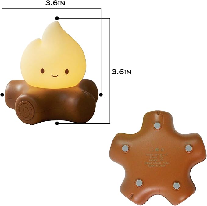 Cute Fake Campfire Lamp, Rechargeable Night Light - Image 2