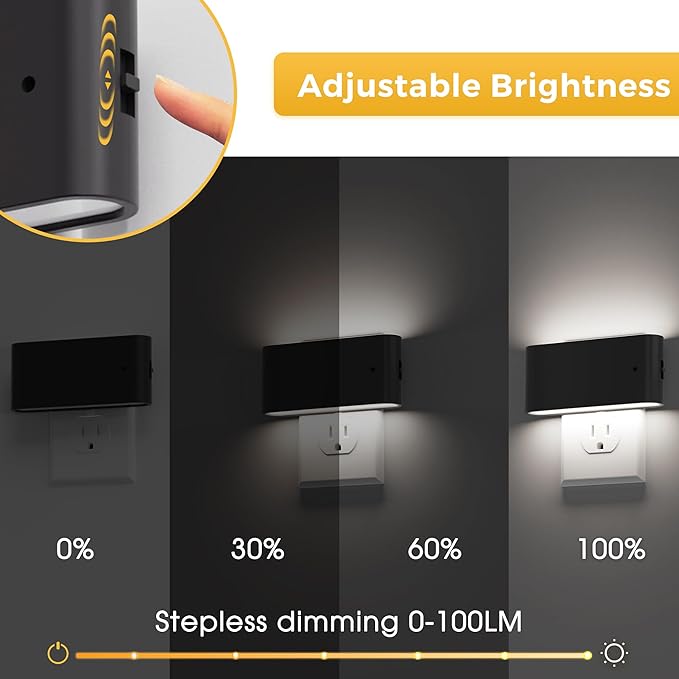L LOHAS LED Night Light, Dimmable Modern LED Night Lights Plug into Wall - Image 3