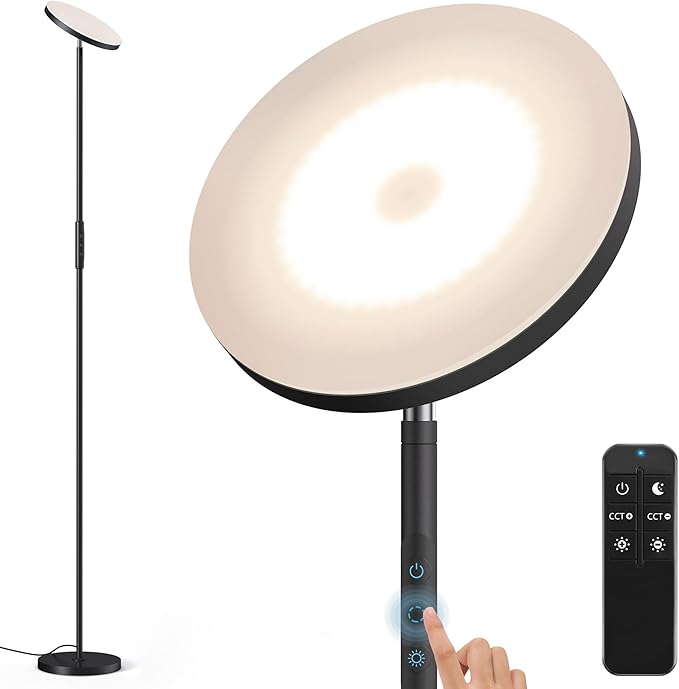 Bright Floor Lamp, 36W 3500LM Standing LED Lamp by WOWLUMENOFFICIAL