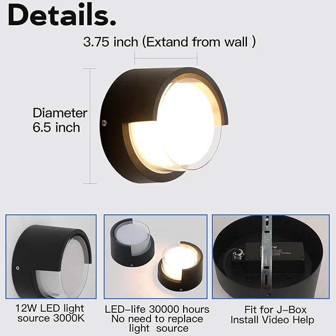 Outdoor Wall Light 4 Pack - Image 2