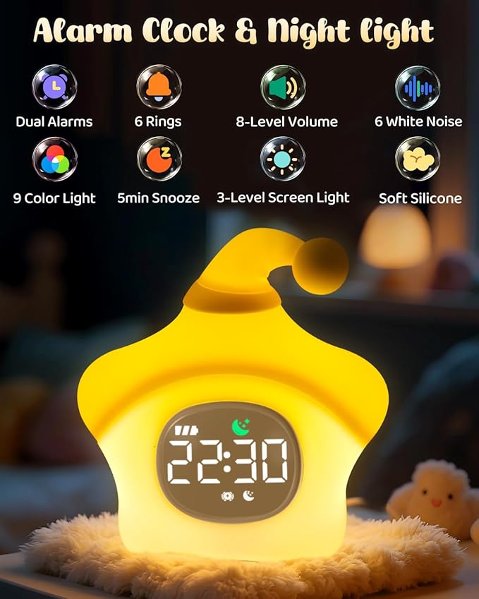 Star Alarm Clock with Night Light - Image 2
