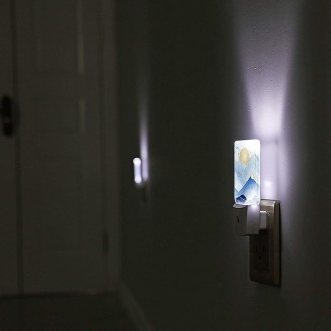 Led Night Light, Mountains Sunrise Decorative Plug in Nightlights, - Image 6