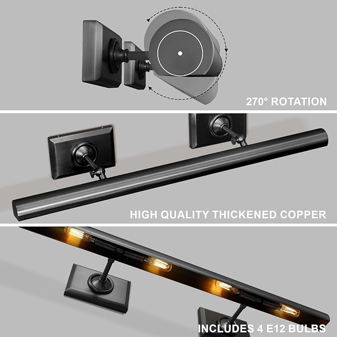 Picture Light, 30in Hardwired Picture Lights - Image 4