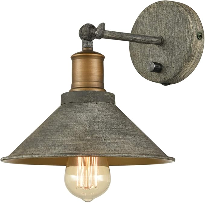 Vintage Farmhouse Wall Sconces Hardwired or Plug-in Bedroom Bath Wall Lamps Set - Image 8