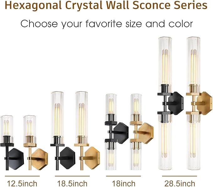 Black Crystal Wall Sconces Light - Image 8