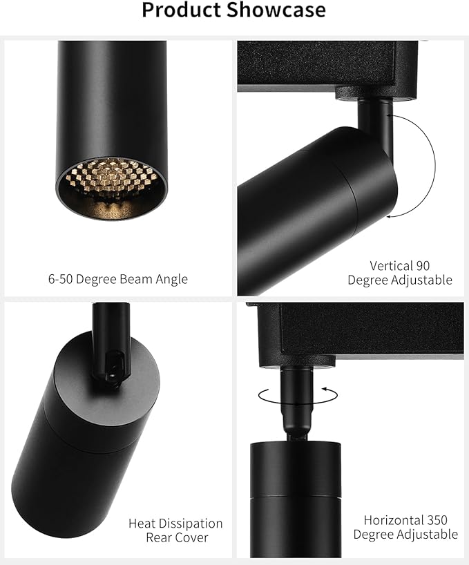 Light Fixtures, Modern LED Ceiling Spotlight, 10W Zoom Track Spotlight - Image 4