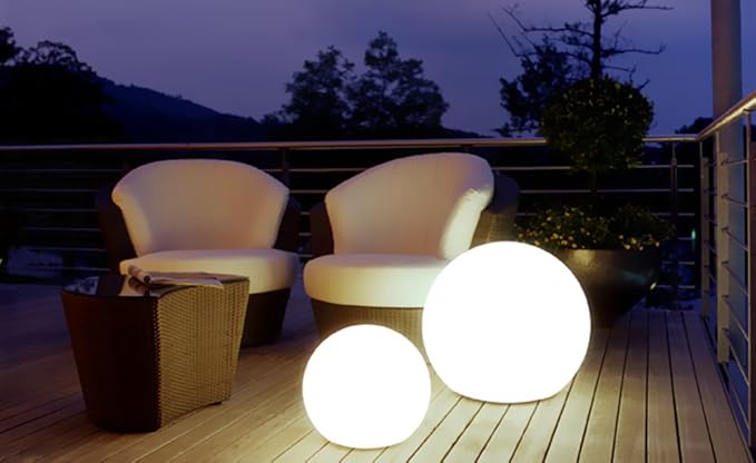 Mr.Go 20-inch Rechargeable LED Ball Light, Waterproof Outdoor Globe Lights - Image 2