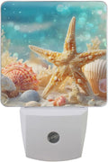 Seashell Starfish Night Light LED Plug in Nightlight Light Sensor Dusk to Dawn by Unknown